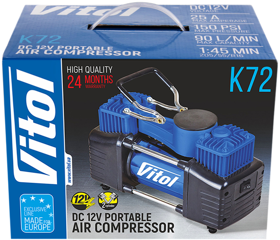 Автомобільний компресор ViTOL K-72